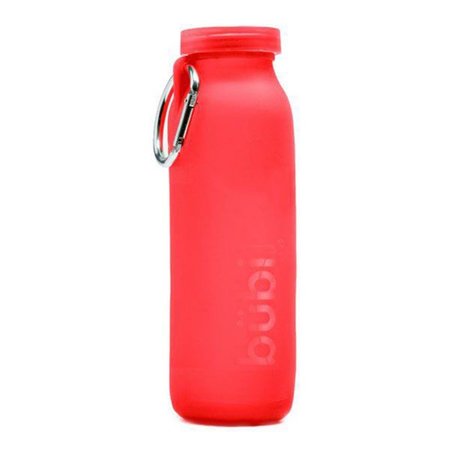 BUBI BRANDS 22oz  650 ml Foldable Water Bottle Rose Crimson Red BB65CR409